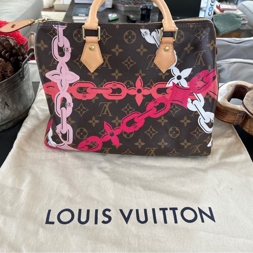 Louis Vuitton Handbag Speedy 30 Rose New with Tags